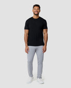 Basic Tee - No Logo-Black-Tall-Regular-Full--Model---L