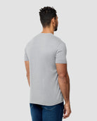 Basic Tee - No Logo-Grey-Reg-Regular-Back--Model---L