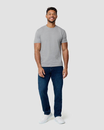 Basic Tee - Non-Branded-Grey-Tall-Regular-Full--Model---M