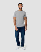 Basic Tee - No Logo-Grey-Tall-Regular-Full--Model---L