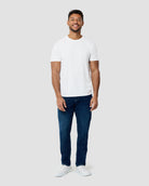 Basic Tee - No Logo-White-Reg-Regular-Full--Model---L