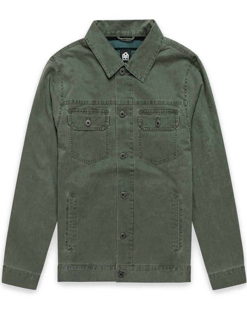 Tradesman Trucker Jacket - Non-Branded-Dark Olive-Mock--Zac---M