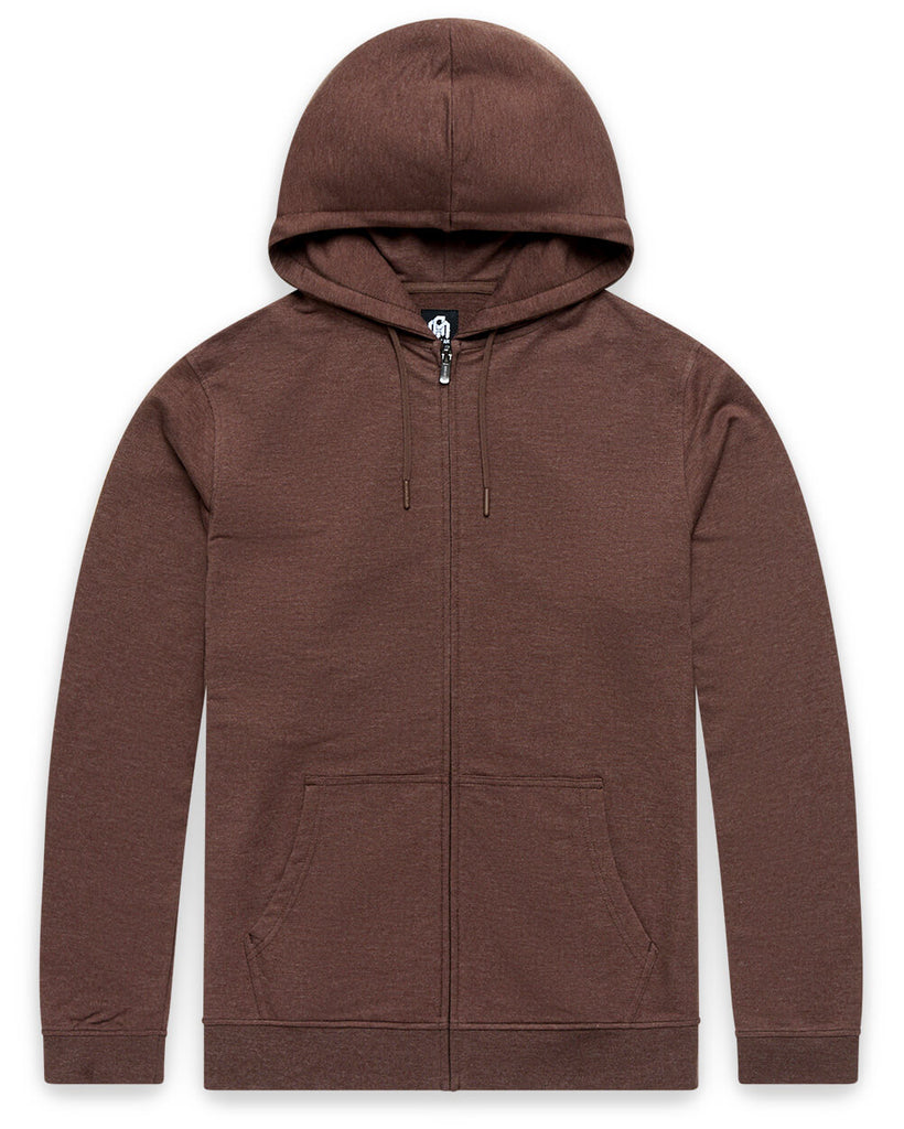 Zip-Up Hoodie - Non-Branded-Brown-Regular-Mock--Zac---L