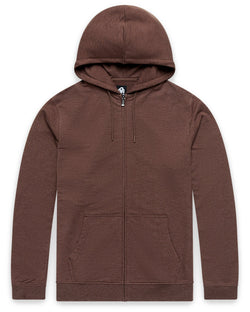 Zip-Up Hoodie - Non-Branded-Brown-Regular-Mock--Zac---L