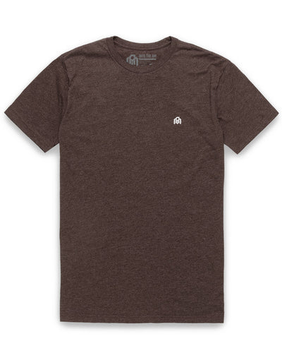 Basic Tee - Logo-Brown-Reg-Regular-Mock--Model---L