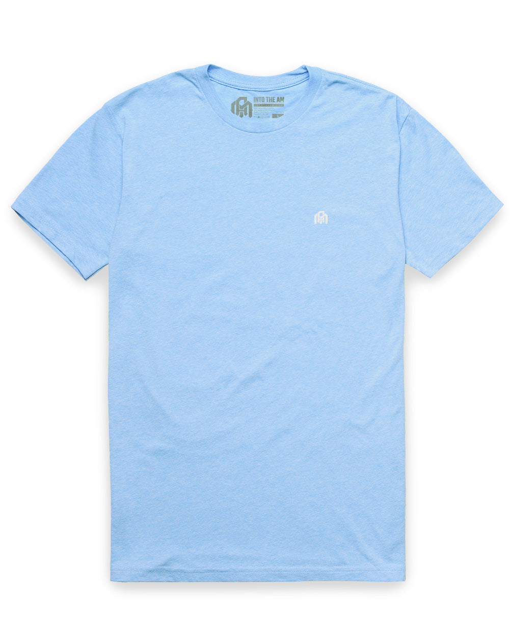 Basic Tee - Logo-Heather Columbia Blue-Tall-Regular-Mock--Model---L