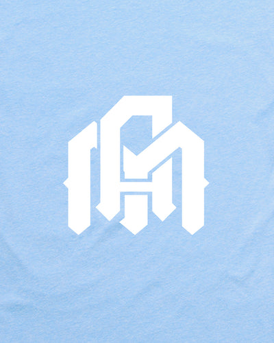 Basic Tee - Logo-Heather Columbia Blue-Tall-Regular-Swatch--Model---L
