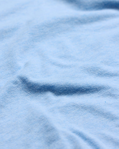 Basic Tee - No Logo-Heather Columbia Blue-Reg-Regular-Detail2--Model---L