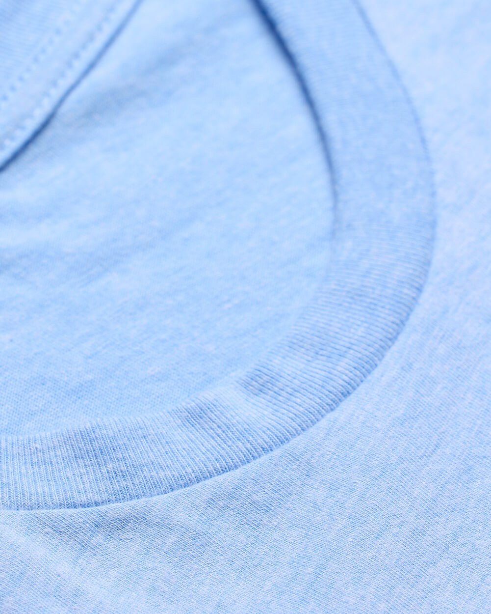 Basic Tee - No Logo-Heather Columbia Blue-Reg-Regular-Detail1--Model---L