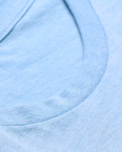 Basic Tee - No Logo-Heather Columbia Blue-Reg-Regular-Detail3--Model---L