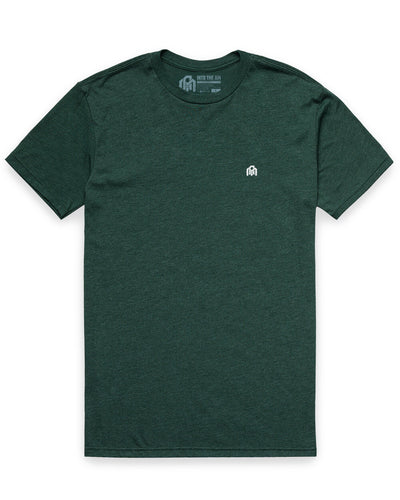 Basic Tee - Branded-Forest Green-Mock--Model---M-Regular