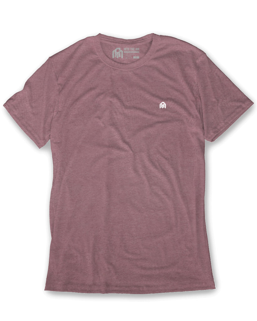 Basic Tee - Branded-Heather Mauve-Regular-Mock--Model---M