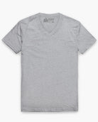 V-Neck Tee - Non-Branded-Grey-Regular-Mock--Model---L
