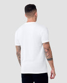 V-Neck Tee - Non-Branded-White-Regular-Back--Model---L