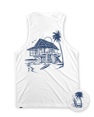 Beach Bungalow Tank-White-Regular-Mock--Model---L