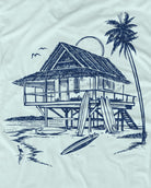 Beach Bungalow Tee-Light Blue-Regular-Swatch--Model---L
