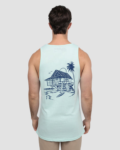 Beach Bungalow Tank-Light Blue-Regular-Back--Model---L