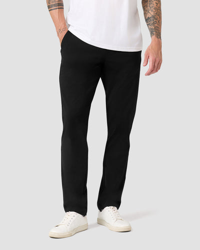 All Day Pants - Straight-Black-30"-Regular-Front--Model