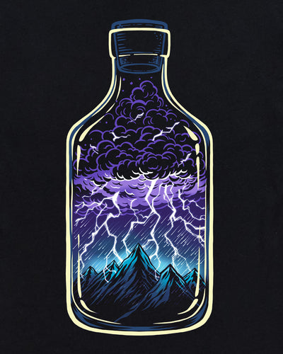 Bottled Chaos Tee-Black-Regular-Swatch--Model---L