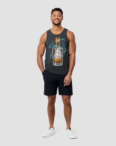Bourbon Voyage Tank-Charcoal-Regular-Full--Model---L