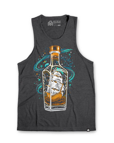Bourbon Voyage Tank-Charcoal-Regular-Mock--Model---L