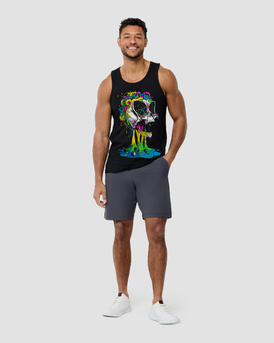 Brain Invader Tank-Black-Regular-Full--Model---L