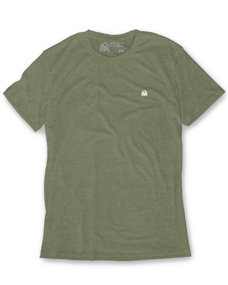 Basic Tee - Branded-Light Olive-Regular-Mock--Model---L