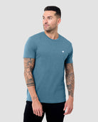 3 Pack Basic Tee - Branded-Indigo-Regular-Front--Model---L