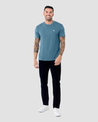 Basic Tee - Branded-Indigo-Regular-Full--Model---L