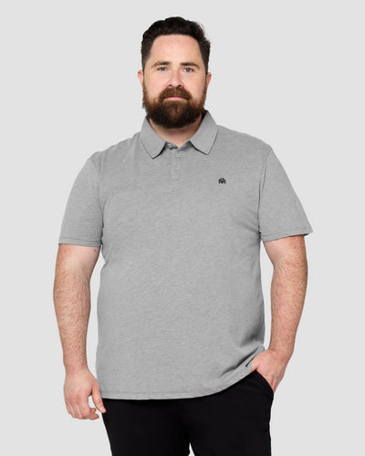 Polo - Branded-Grey-Front--Ross---2XL-Regular