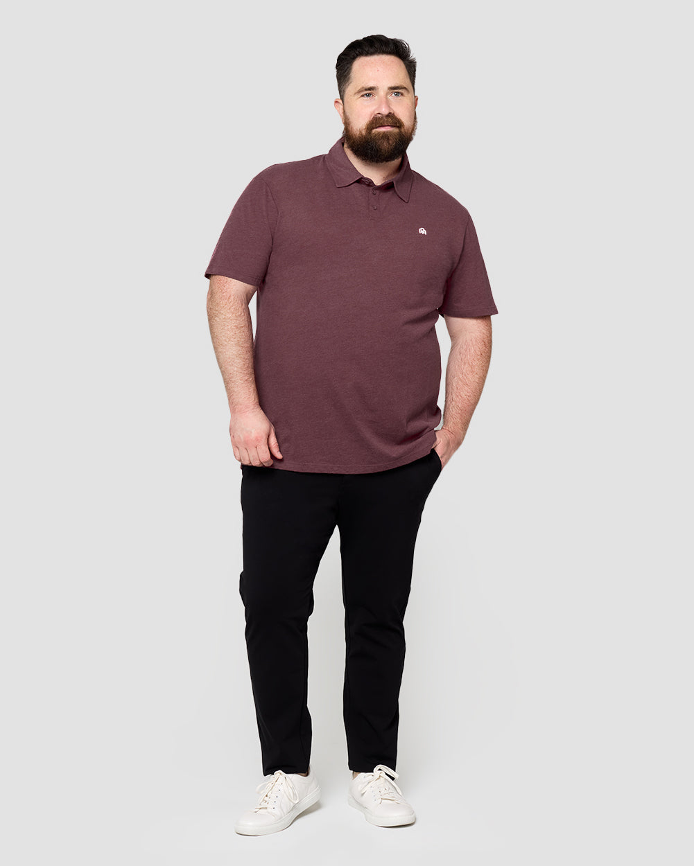Polo - Branded-Maroon-Full--Ross---2XL-Regular