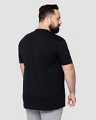 Basic Tee - Branded-Black-Tall-Regular-Back--Model---L