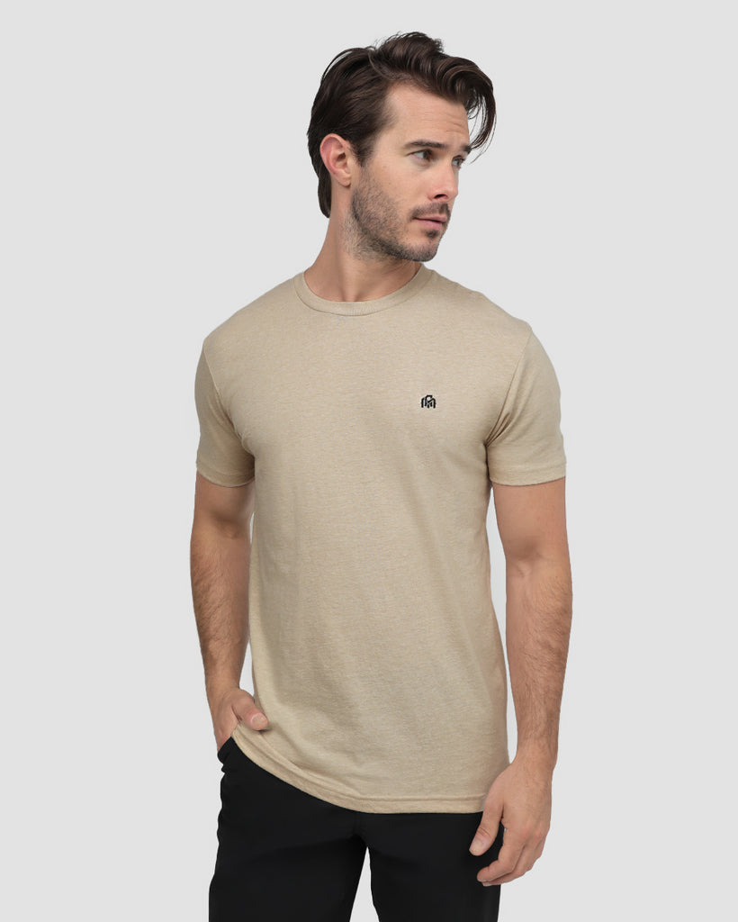 Basic Tee - Branded-Cream-Regular-Front--Tom---M