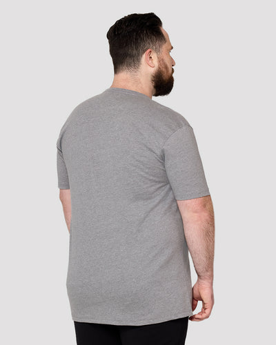 Basic Tee - Branded-Grey-Full--Model---M-Regular