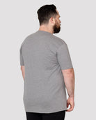 Basic Tee - Branded-Grey-Tall-Regular-Back--Model---L
