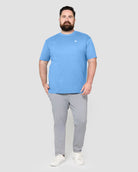 Basic Tee - Branded-Heather Columbia Blue-Tall-Regular-Full--Model---L