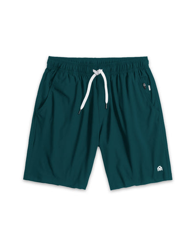 Active Shorts - Branded-Dark Teal-Mock--Alex---M