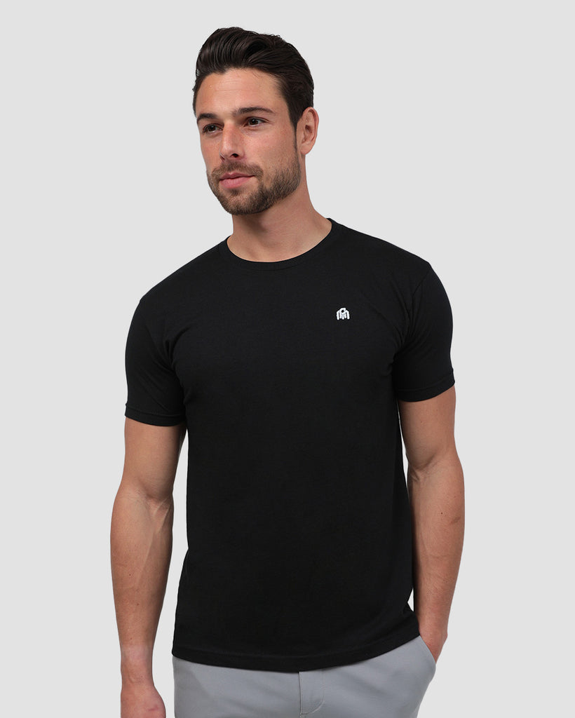 Basic Tee - Branded-Black-Regular-Front--Tom---M