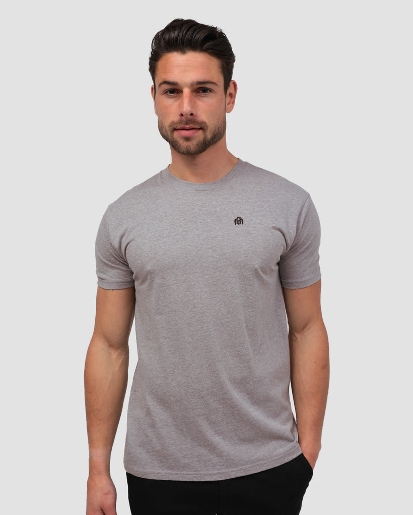 Basic Tee - Branded-Grey-Regular-Front--Tom---M