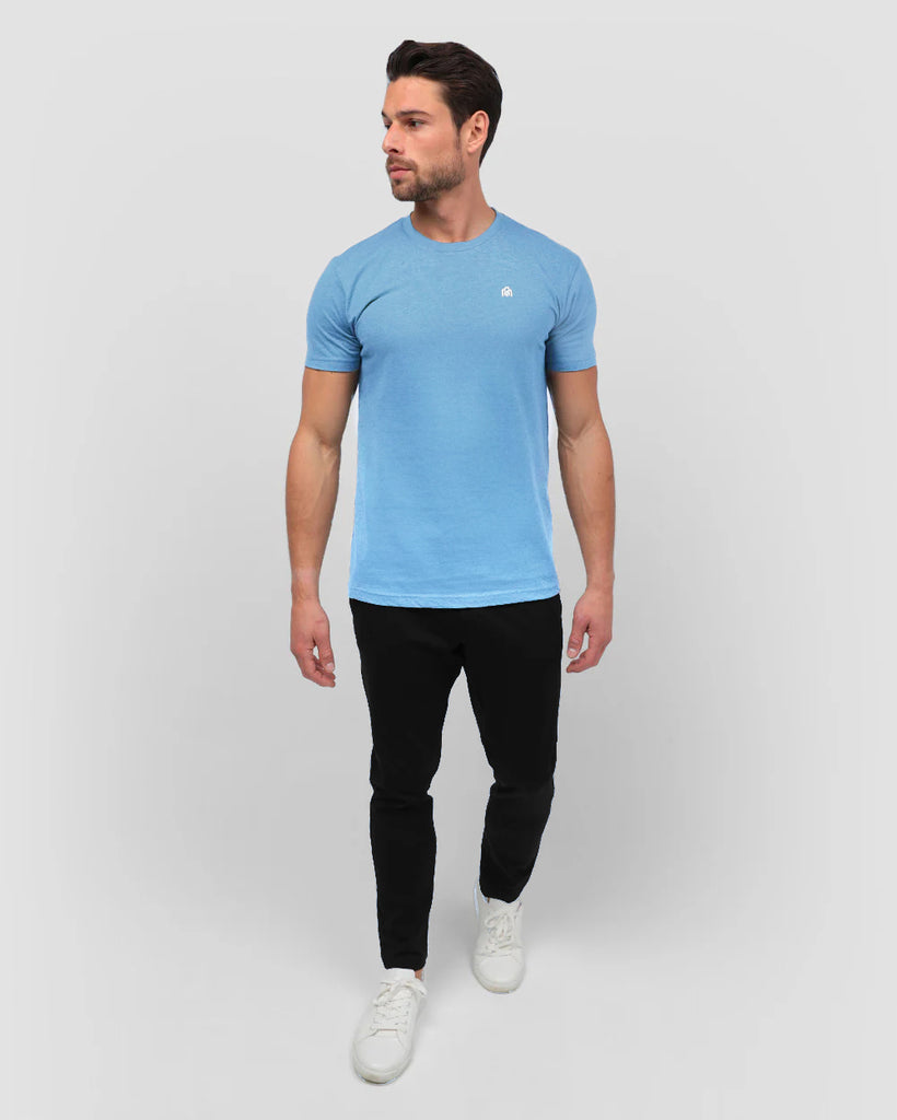 Basic Tee - Branded-Heather Columbia Blue-Full--Tom---M