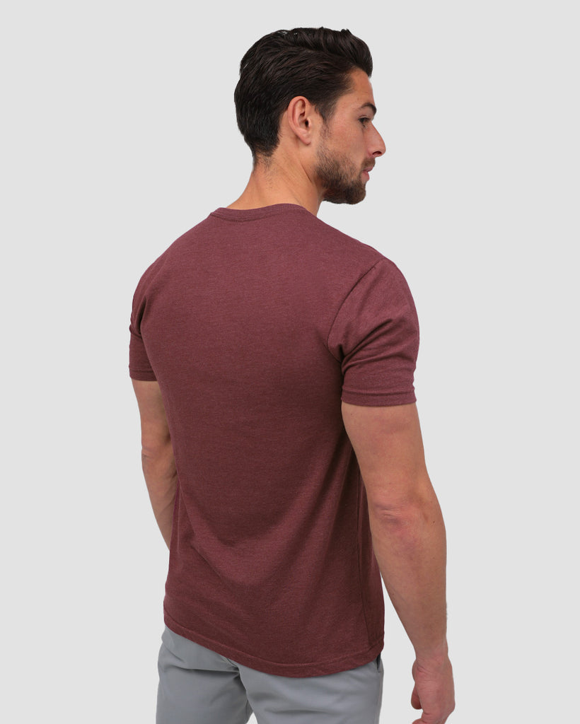 Basic Tee - Branded-Heather Maroon-Regular-Back--Tom---M