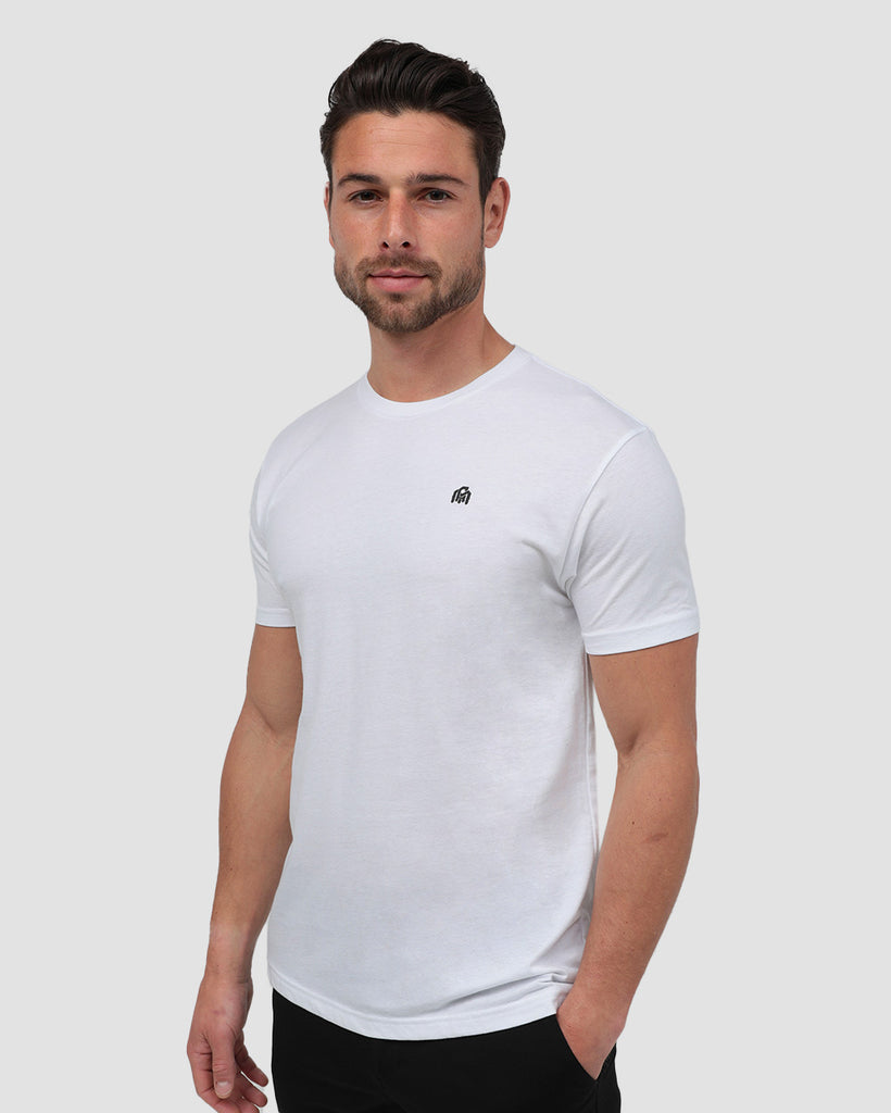 Basic Tee - Branded-White-Regular-Front--Tom---M