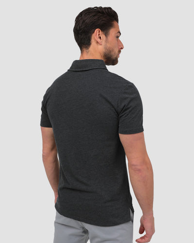 Polo - Branded-Charcoal-Back--Model---M-Regular