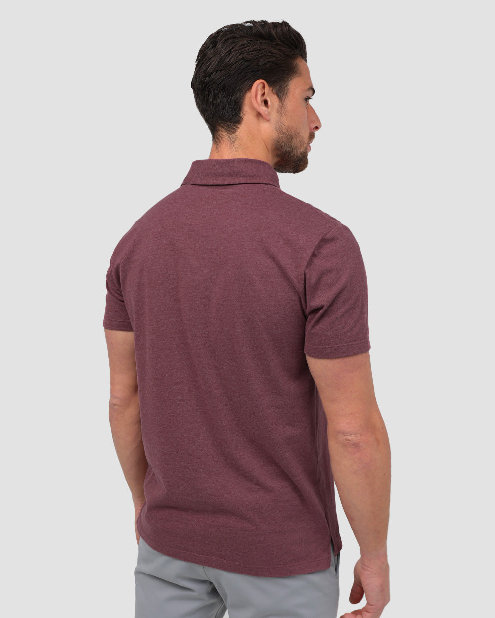 Polo - Branded-Maroon-Back--Model---M-Regular