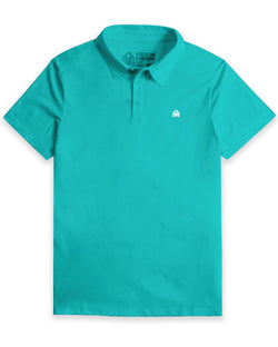 Polo - Branded-Tahiti Blue-Regular-Mock--Alex---M