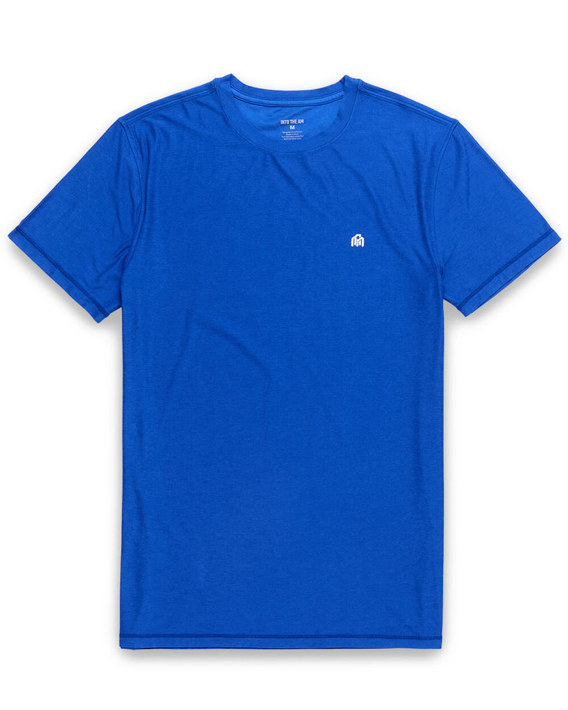 Active Tee - Branded-Blue-Front--Clayton---M