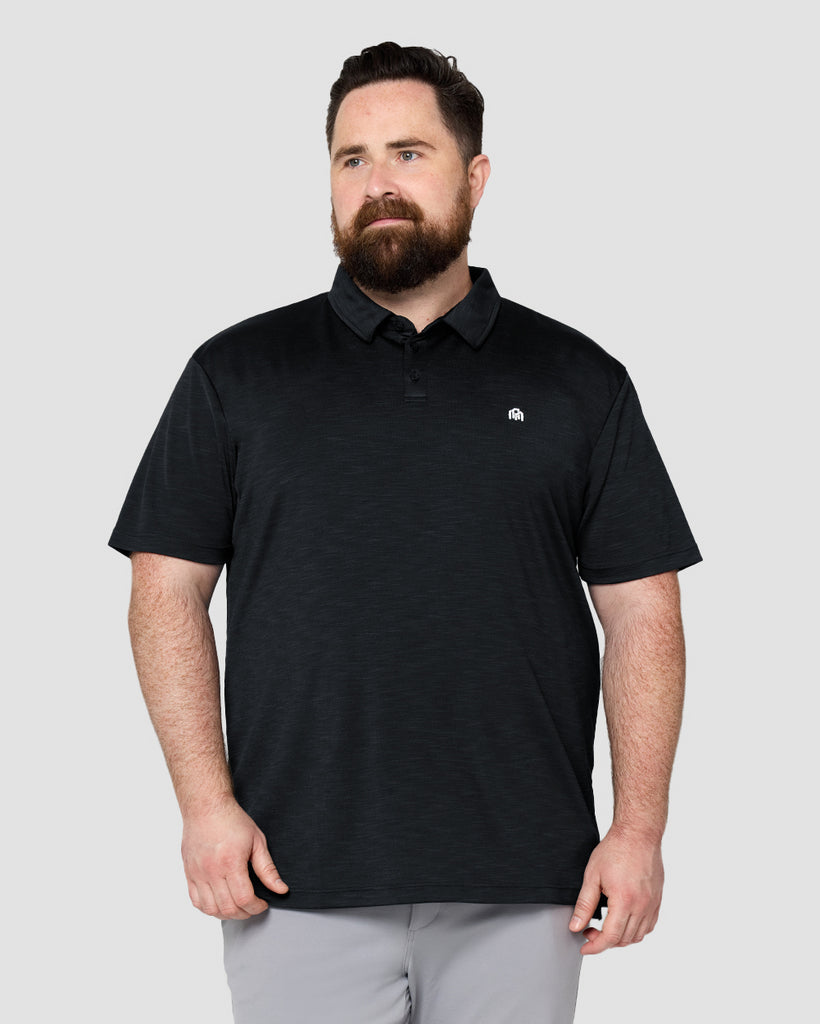 Performance Polo - Branded-Black-Front-Ross---2XL