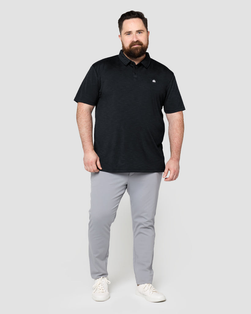 Performance Polo - Branded-Black-Front-Ross---2XL