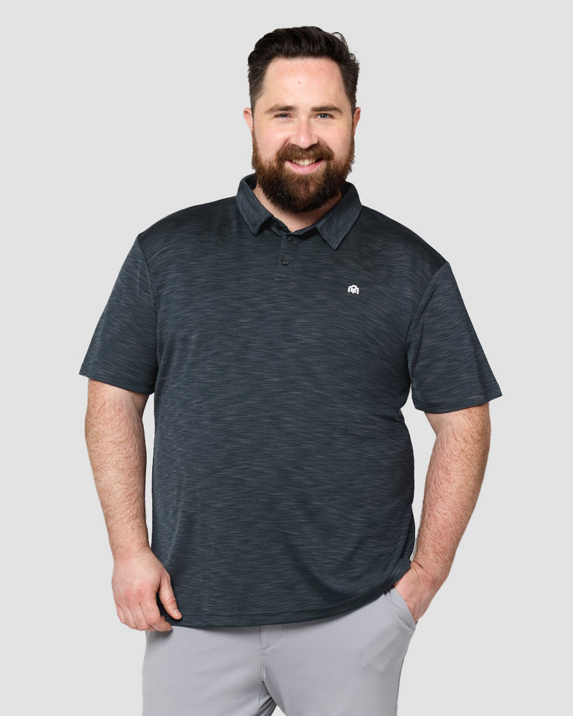 Performance Polo - Branded-Charcoal-Front--Ross---2XL