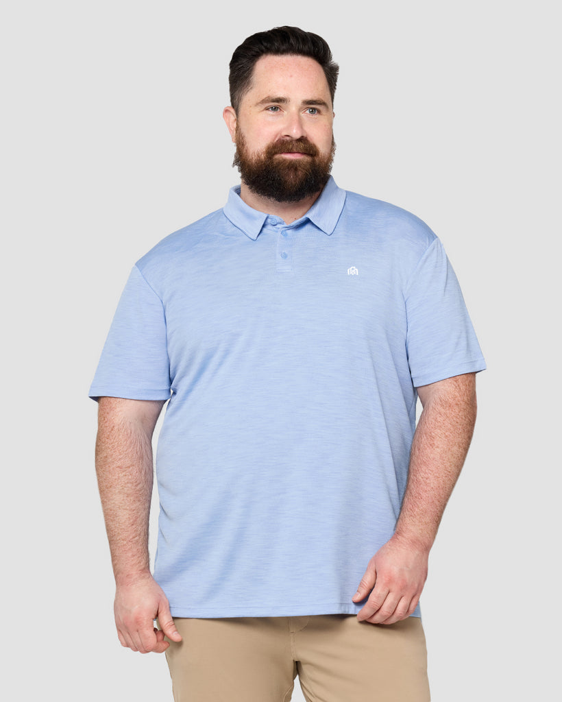 Performance Polo - Branded-Regular-Columbia Blue-Front--Ross---2XL